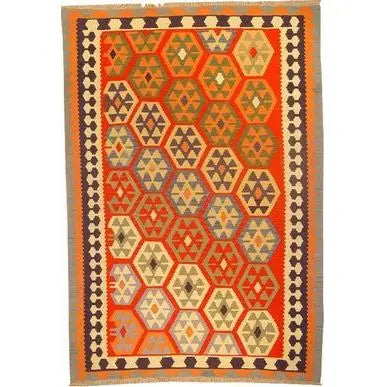 One Of The Kind Ardabil Persian Kilim 7'10" x 5'10"